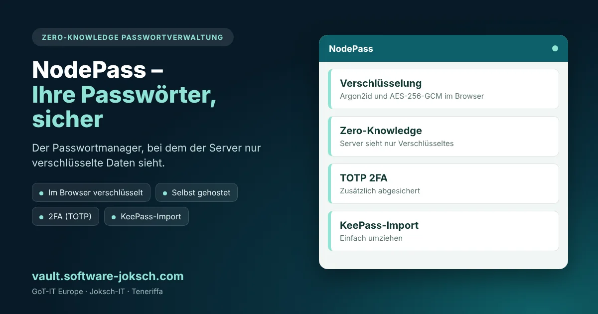 NodePass – NodePass – Ihr Passwort-Tresor